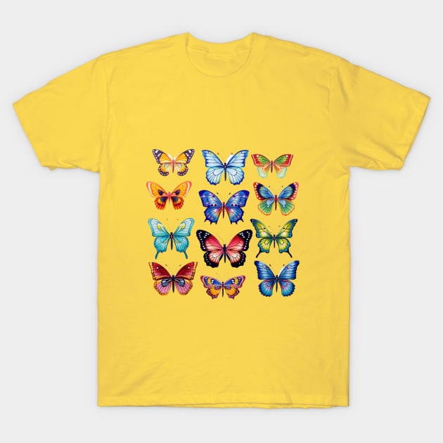 Butterflies01 T-Shirt by FehuMarcinArt